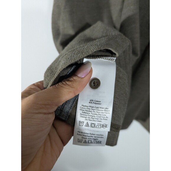 Eddie Bauer Top Men Sz 2XL Sage Short Sleeve Casual Performance Polo Shirt - Picture 6 of 7